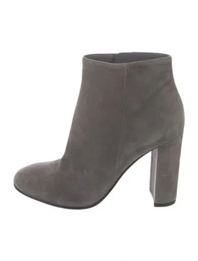Pre-owned Gianvito Rossi Suede Mules In Grey