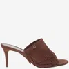 Gianvito Rossi Camoscio Fringe Mule Sandal