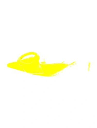 Pre-owned Gianvito Rossi Suede Mules In Yellow