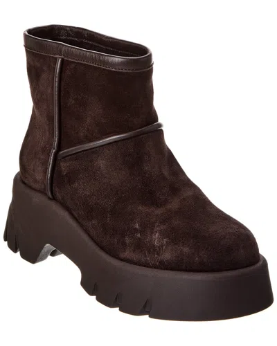GIANVITO ROSSI SUEDE PLATFORM BOOTIE