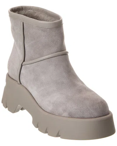 GIANVITO ROSSI SUEDE PLATFORM BOOTIE