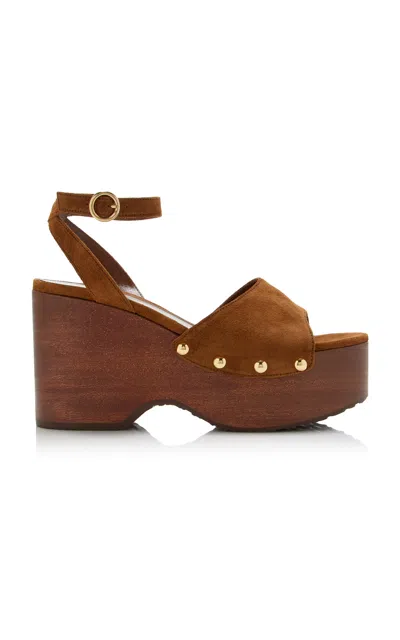 Gianvito Rossi Suede Platform Sandals