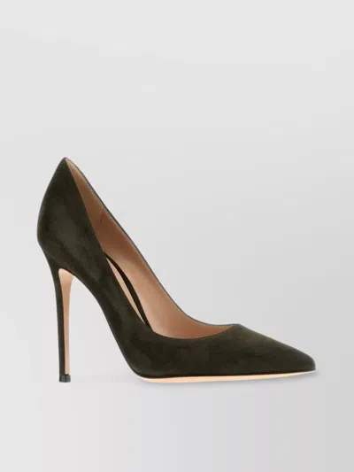 Gianvito Rossi Suede Pointed Toe Stiletto Pumps