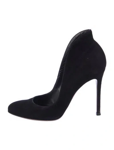 Pre-owned Gianvito Rossi Suede Pumps In Black