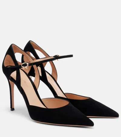 Gianvito Rossi Suede Pumps In Black