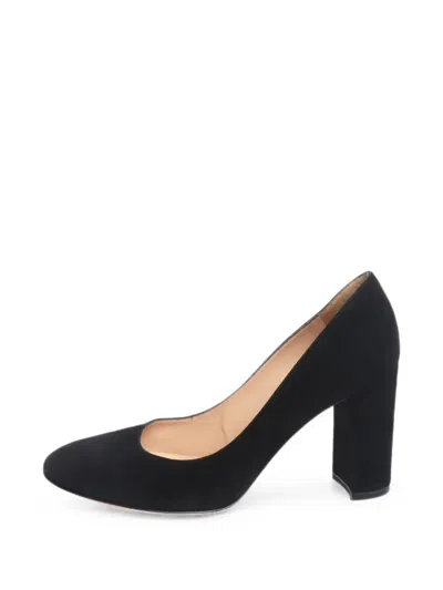 Pre-owned Gianvito Rossi Suede Pumps In Black