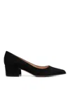 Gianvito Rossi Black Suede Pumps In Black