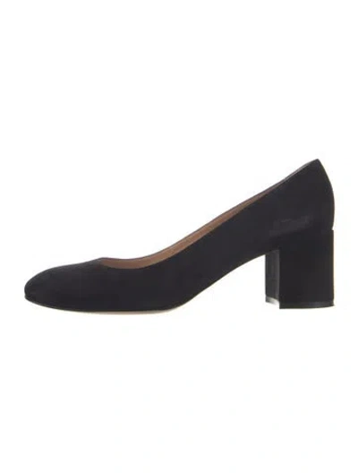 Pre-owned Gianvito Rossi Suede Pumps In Blue