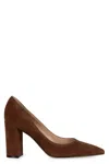 Gianvito Rossi 85mm Suede Piper Pump In Brown
