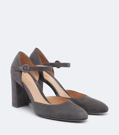 Gianvito Rossi Suede Pumps In Multi