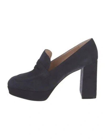 Pre-owned Gianvito Rossi Suede Pumps W/ Tags In Blue
