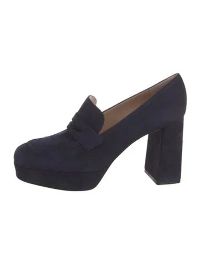 Pre-owned Gianvito Rossi Suede Pumps W/ Tags In Blue