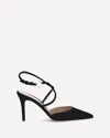 Gianvito Rossi Buckle Detail Strappy Suede Stiletto Pumps In Black