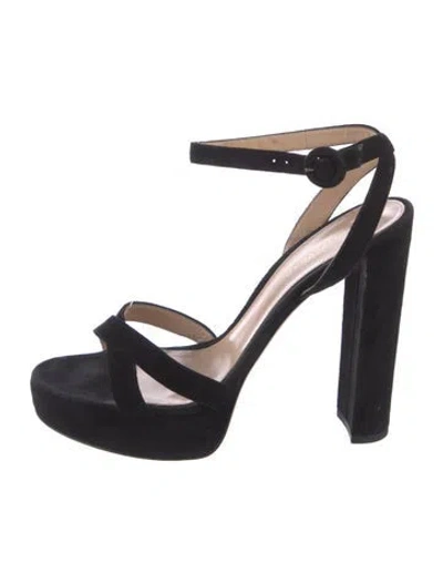 Pre-owned Gianvito Rossi Suede Sandals In Black