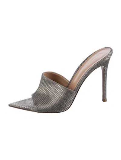 Pre-owned Gianvito Rossi Suede Slides