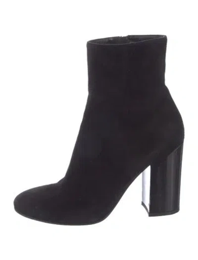 Pre-owned Gianvito Rossi Suede Sock Boots In Blue