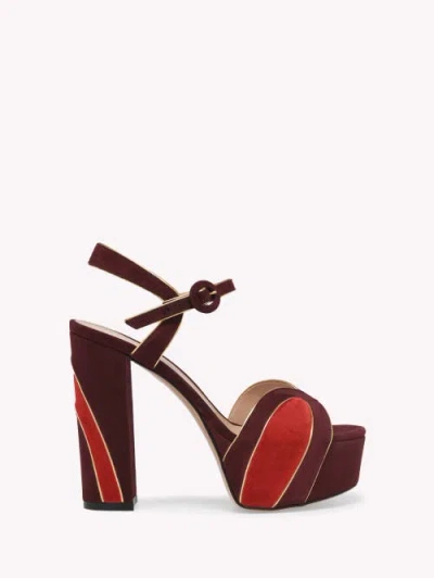 Gianvito Rossi Tamara Sandals In Burgundy