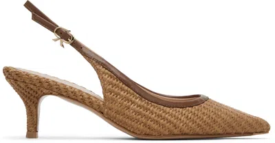 Gianvito Rossi Tan Minorca Heels In Brown