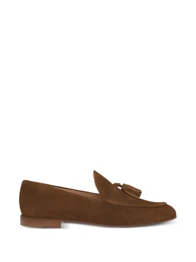 Gianvito Rossi Tassel-detail Loafers In Brown