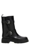 Gianvito Rossi Black Leather Biker Boots