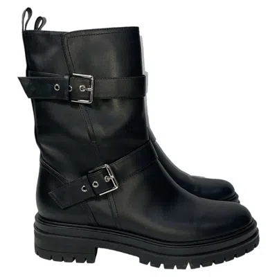 GIANVITO ROSSI THIAGO ANKLE BOOTS IN BLACK LEATHER