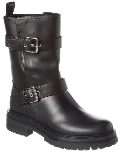 Gianvito Rossi Thiago Leather Boot In Black