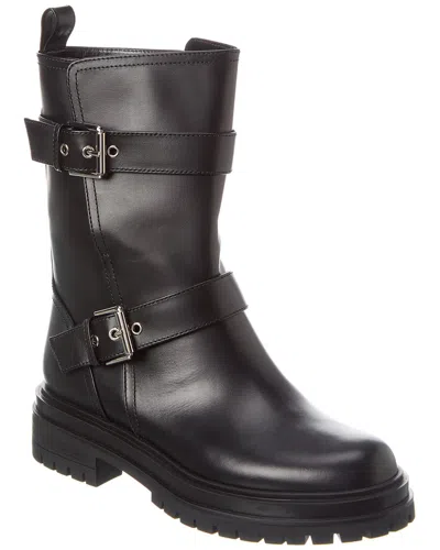 Gianvito Rossi Thiago Leather Boot In Black