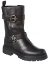 Gianvito Rossi Black Leather Biker Boots In Black