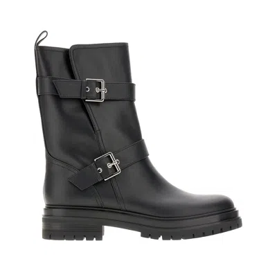 GIANVITO ROSSI 'THIAGO' LEATHER BOOTS