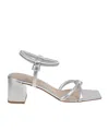 Gianvito Rossi Thick Heeled Sandals In White