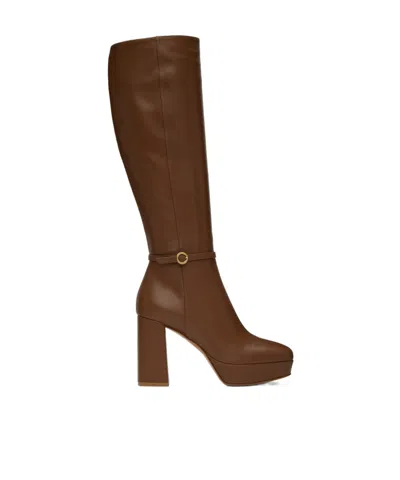 Gianvito Rossi Thick Sole And Thick Heel Boots In Brown