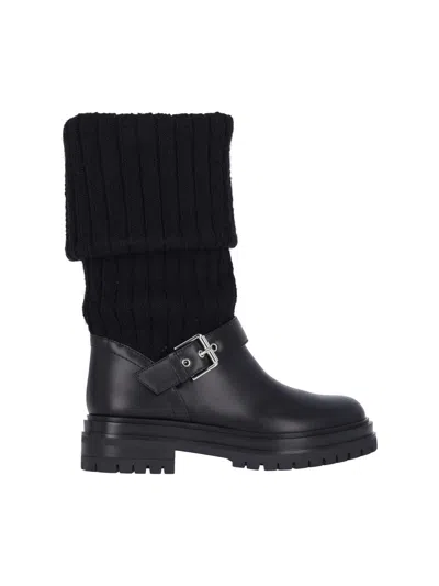 GIANVITO ROSSI "THURSO" PLATFORM BOOTS