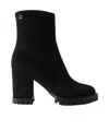 Gianvito Rossi Timber 70 Short Boots In Black