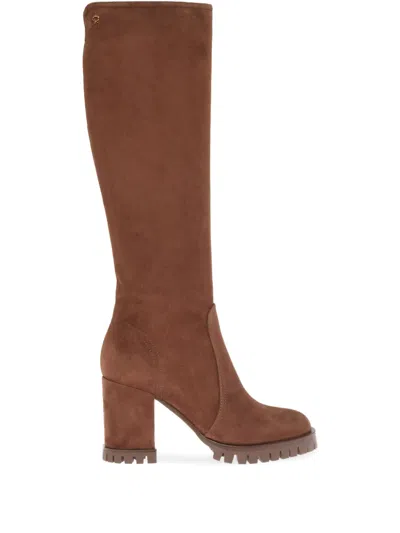Gianvito Rossi Timber Boots In Brown
