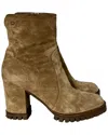 Gianvito Rossi Timber Zipped Suede Ankle Boot