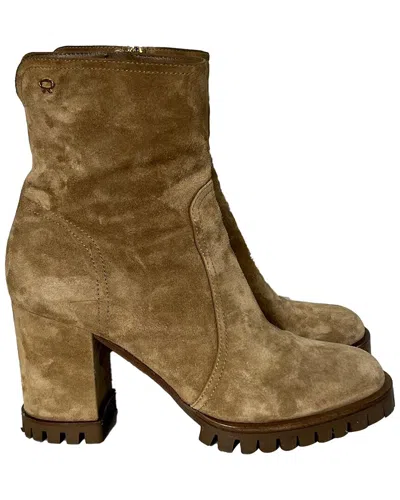 Gianvito Rossi Timber Zipped Suede Ankle Boot