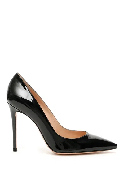 Gianvito Rossi Timeless Black Patent Leather Pumps For Women