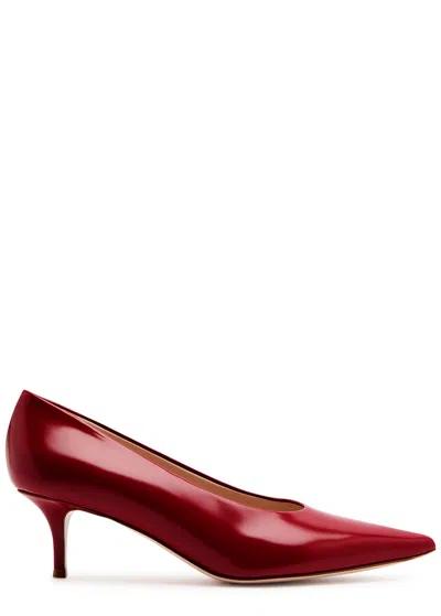 Gianvito Rossi Tokio 55 Leather Pumps In Red