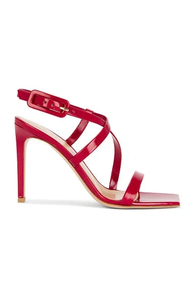 Gianvito Rossi Tokio Ankle Strap Sandal In Red