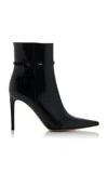 Gianvito Rossi 95mm Tokio Brushed Leather Boots In Black