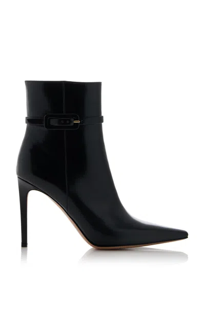 Gianvito Rossi Tokio Leather Ankle Boots In Black