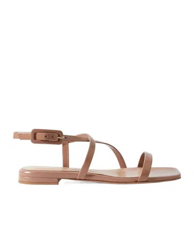 Gianvito Rossi Tokio Open-toed Flat Sandals In Brown