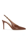 Gianvito Rossi Havana Patent Leather Slingback Pumps In Havana