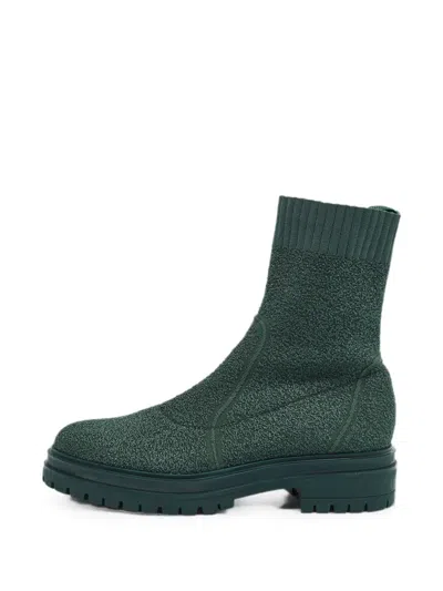 Pre-owned Gianvito Rossi Torrance Ankle Boots In Green