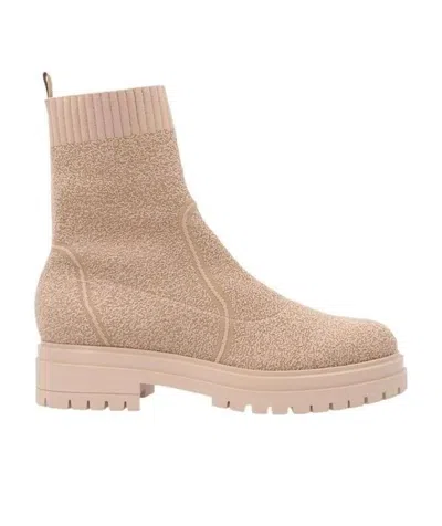 Gianvito Rossi Torrance Ankle-length Boots In Nude