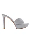 Gianvito Rossi Tracey Crystal High-heeled Sandals In Gray