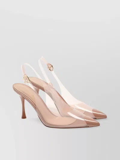 Gianvito Rossi Transparent Buckle Pointed Toe Pumps