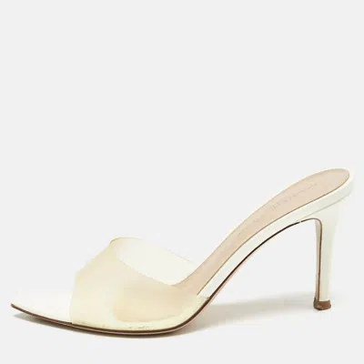 Pre-owned Gianvito Rossi Transparent Pvc Alise Slide Sandals Size 35.5