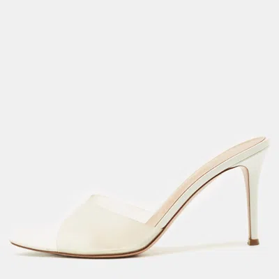 Gianvito Rossi Transparent Pvc Elle 105 Slide Sandals In Multi