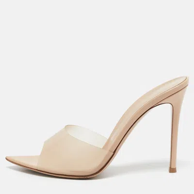 Pre-owned Gianvito Rossi Transparent Pvc Elle Mules Size 39